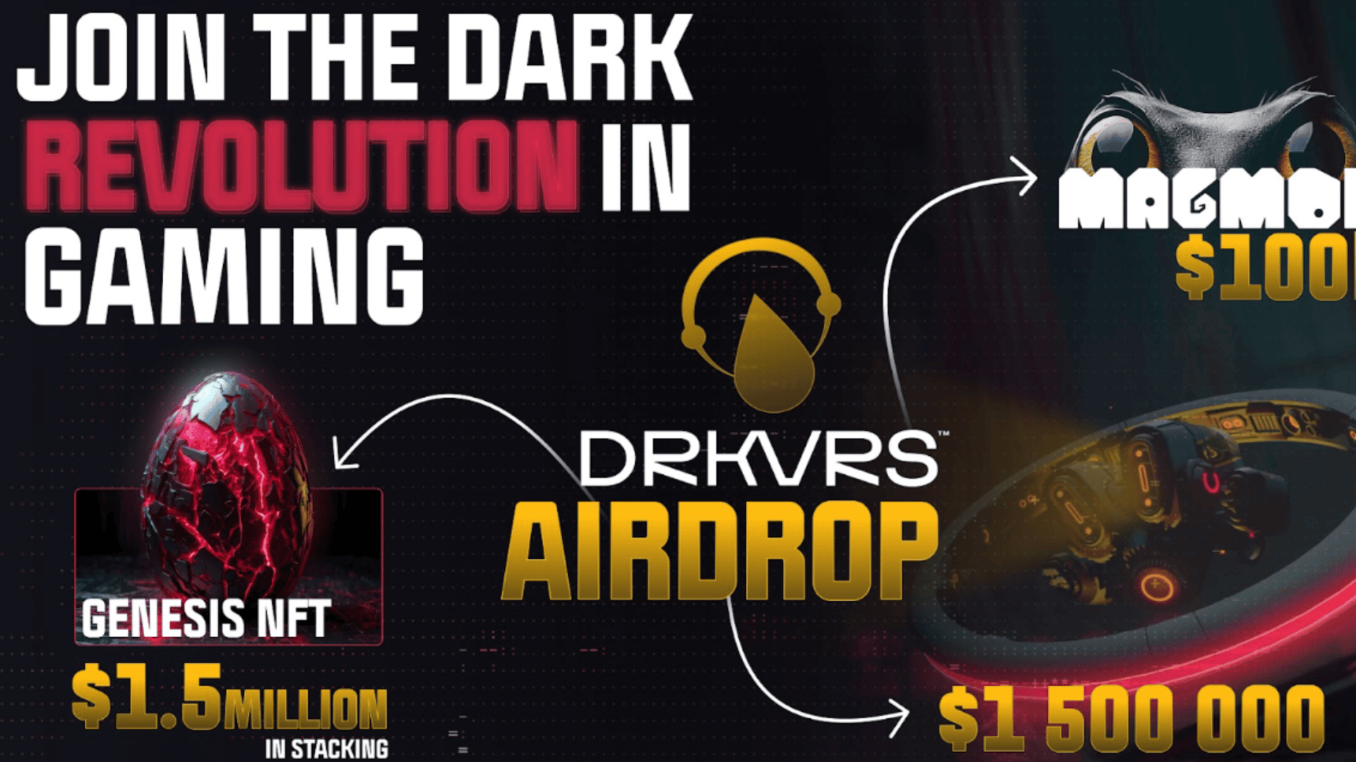 DRKVRS Airdrop: $1.6 مليون دولار جوائز image