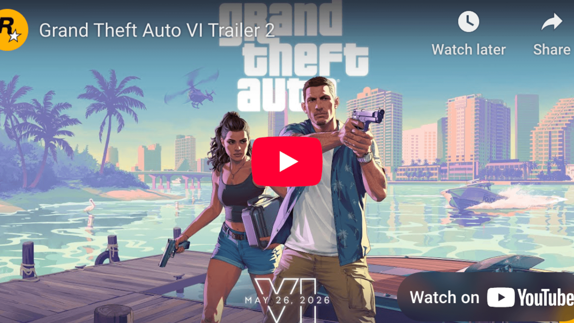 New GTA 6 Trailer Ahead of 2026 Launch image