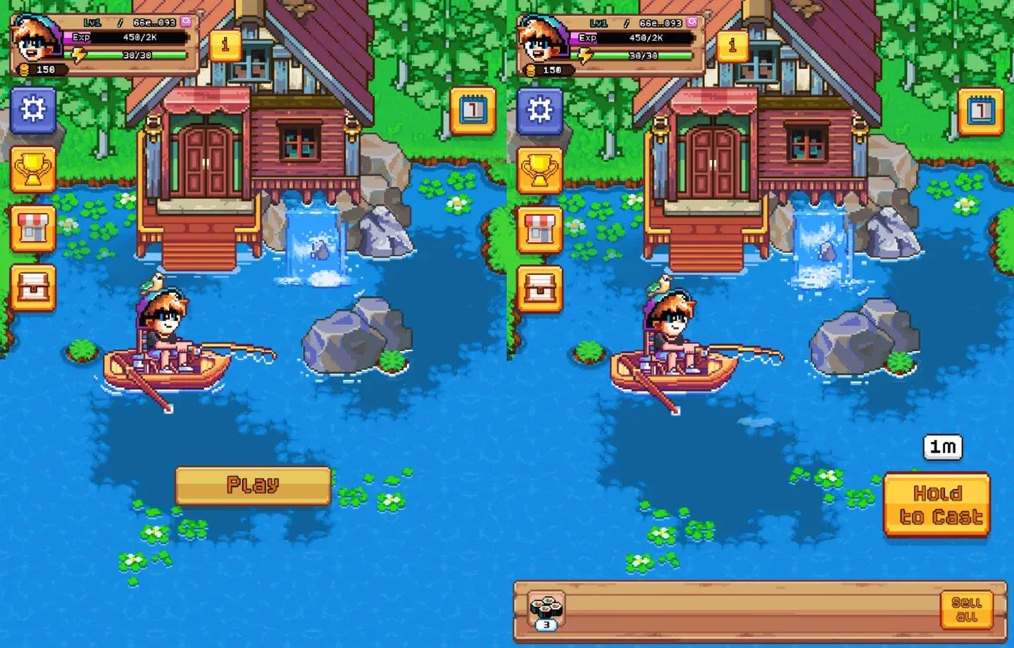 Fishing Frenzy loadout screen