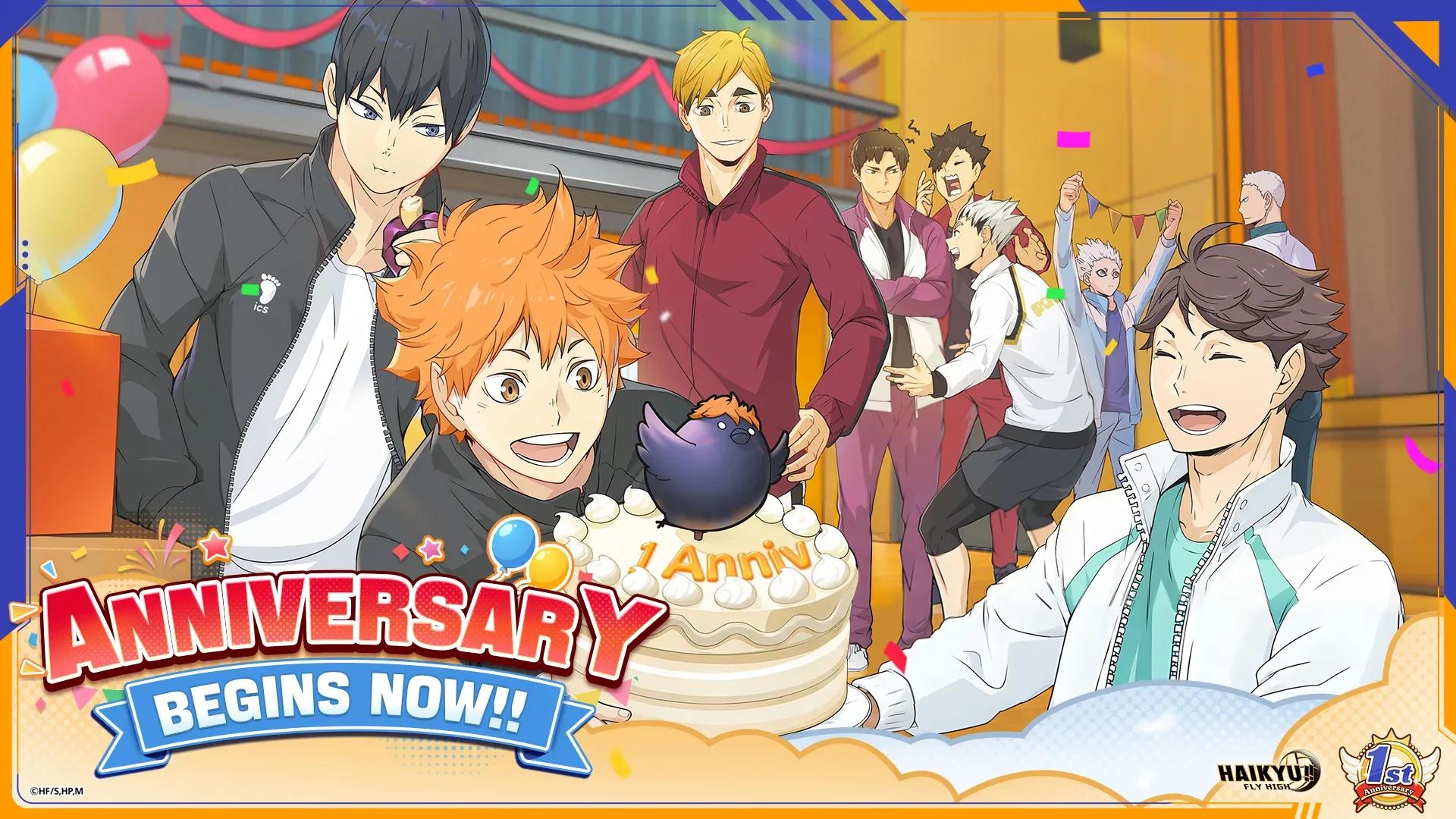 Haikyu!! Fly High First Anniversary: Free UR Characters and Tickets image