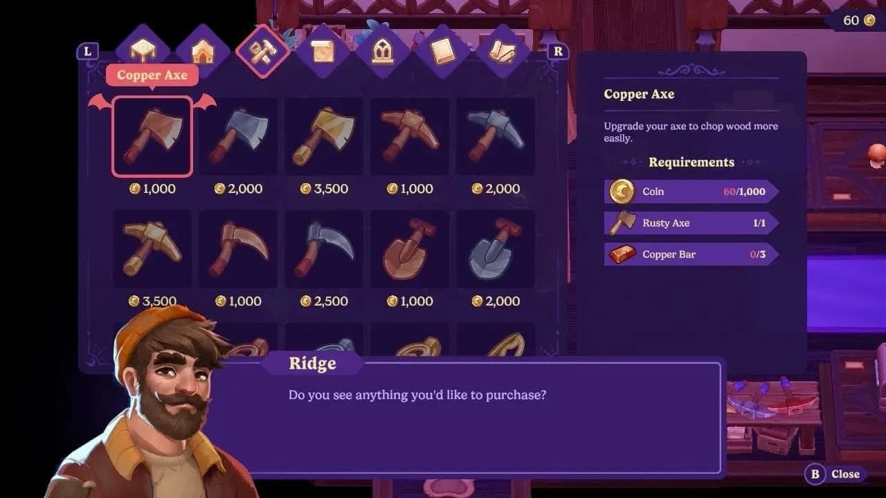 How To Upgrade All Moonlight Peaks Tools image