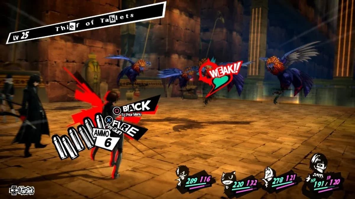 Persona 5 Royal battle UI