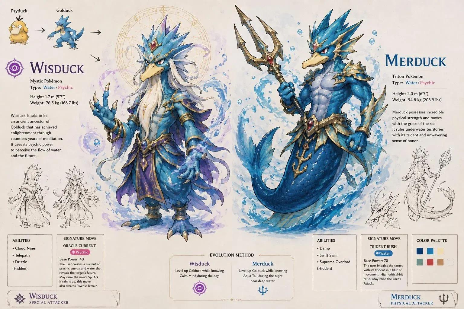 『Pokémon Winds & Waves』リーク情報:Psyduckに2種類の新進化が登場 image